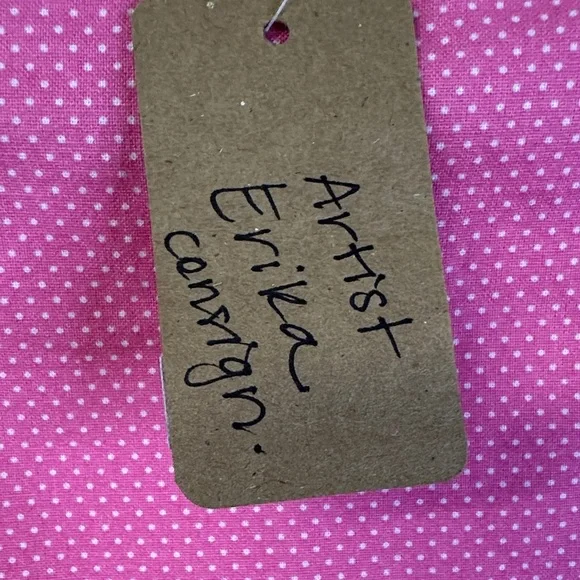 NWT Handmade by Erika Cotton Pink Heart Mini Dress Size S - Picture 3 of 7